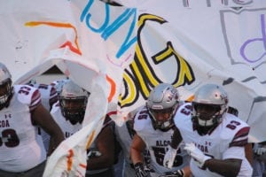 Alcoa takes the field against Maryville on Friday, Sept., 7, 2018 at Maryville.