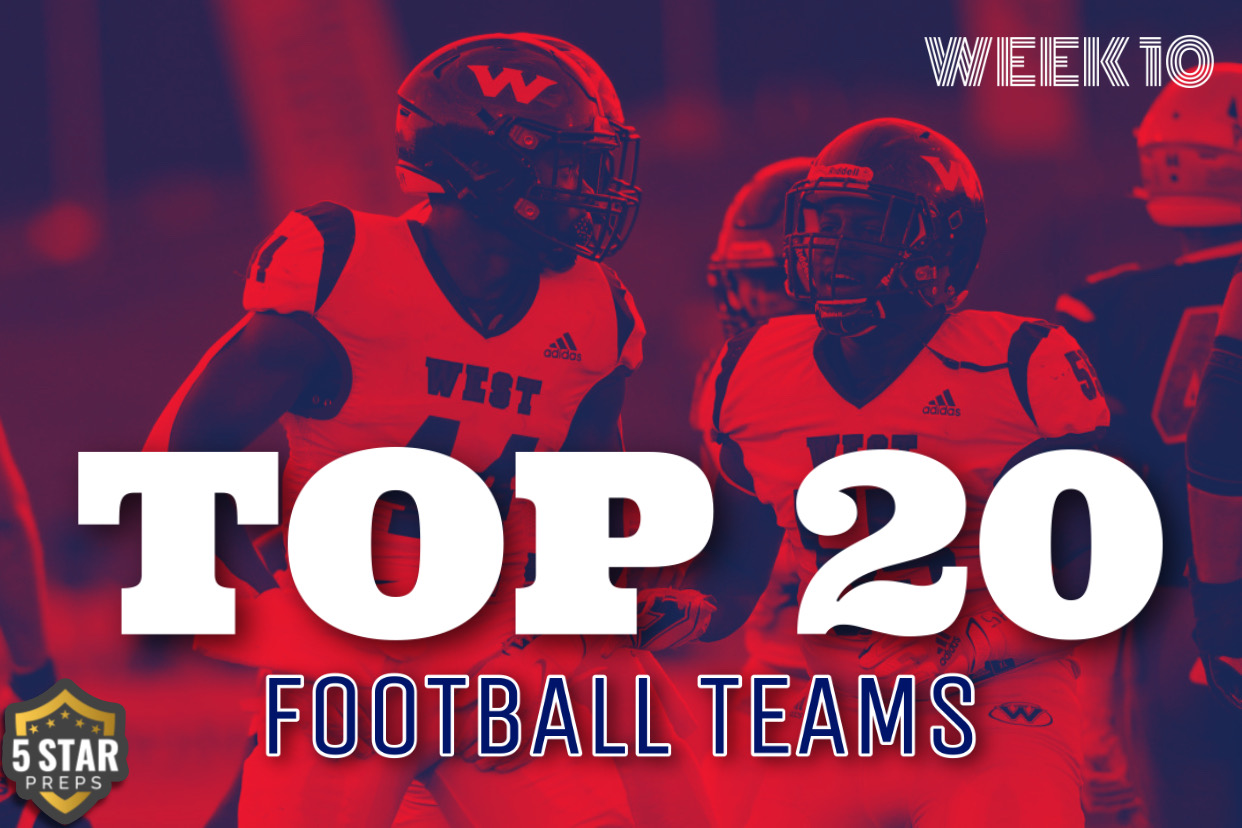 The 5STAR PREPS Top 20 Football Teams - Week 10 (2022) - Five Star Preps