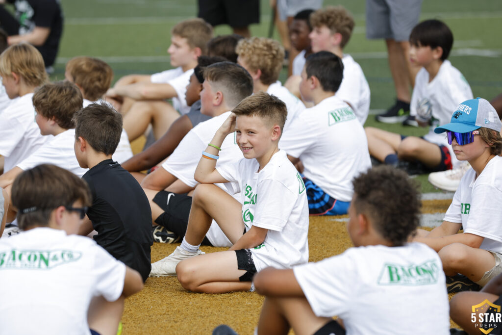 Cade Mays and Amari Rodgers at Catholic High School youth football